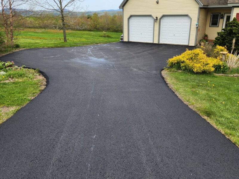 Finished driveway