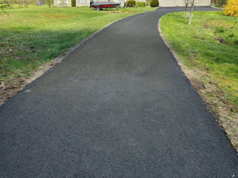 Finished driveway
